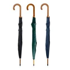 Parasol automatyczny z drewnianą rączką / Ciemnozielony IP35038444