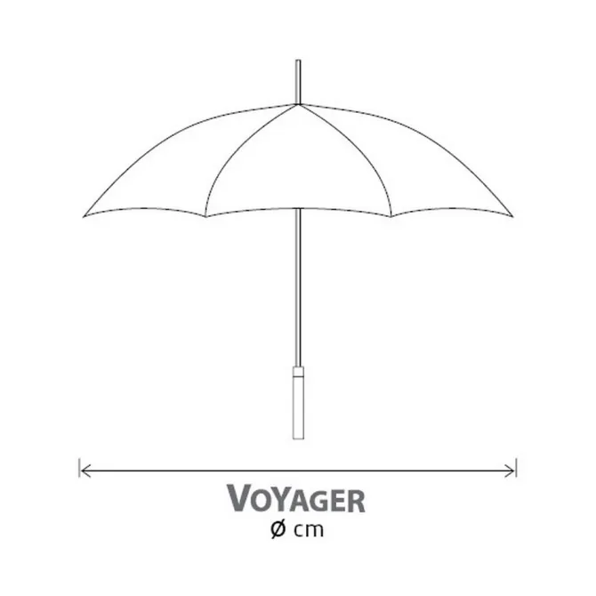 Parasol manualny, składany / Biały V4215-02