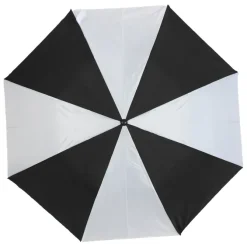 Parasol manualny, składany / Czarno-biały V4215-88