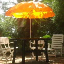 Parasol plażowy Ø150 cm FORT LAUDERDALE / Pomarańczowy 507010