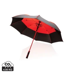Parasol sztormowy 27", automatyczny AWARE™ RPET / Czerwony P850.684