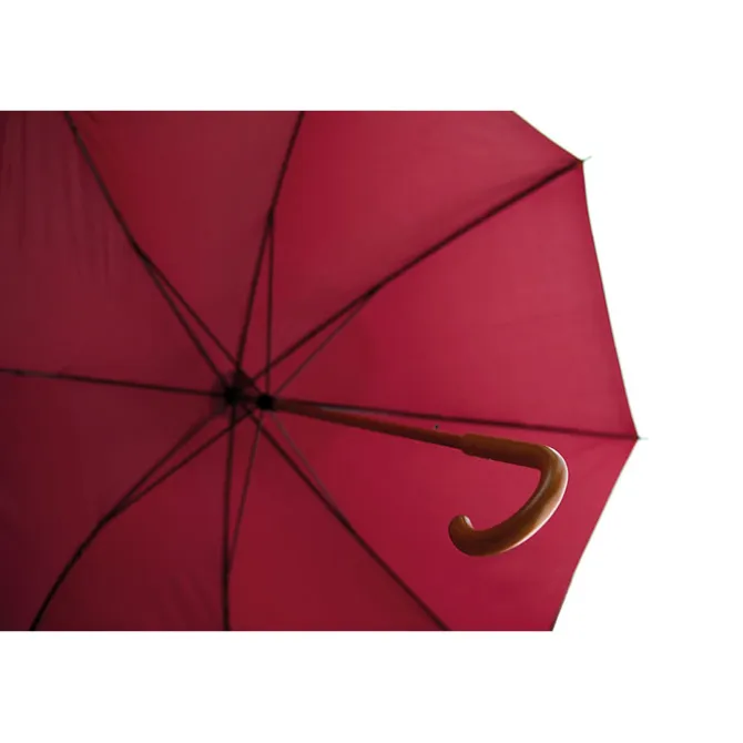 Parasol z drewnianą rączką / Burgund KC5132-02