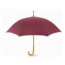 Parasol z drewnianą rączką / Burgund KC5132-02