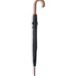 Parasol z drewnianą rączką / Czarny KC5132-03