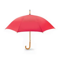 Parasol z drewnianą rączką / Czerwony KC5131-05