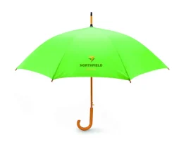 Parasol z drewnianą rączką / Limonka KC5131-48