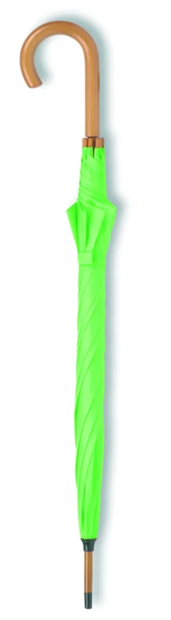 Parasol z drewnianą rączką / Limonka KC5132-48