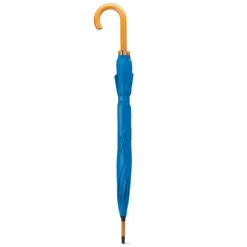 Parasol z drewnianą rączką / Niebieski KC5131-37