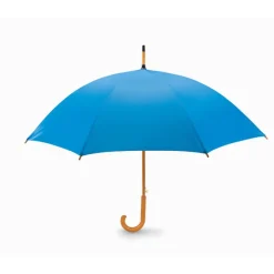 Parasol z drewnianą rączką / Niebieski KC5131-37