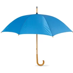 Parasol z drewnianą rączką / Niebieski KC5132-37