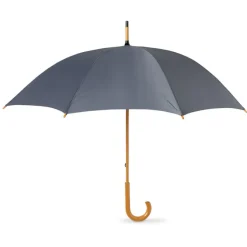 Parasol z drewnianą rączką / Szary KC5132-07