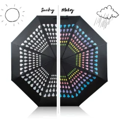 Parasol zmieniający kolor CROPLA / Czarny 37049