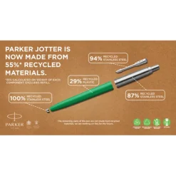 Parker Jotter długopis kulkowy z recyklingu / Biały 10786501