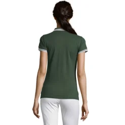 PASADENA damskie polo 200g / Forest Green/White S00578-FE-XXL