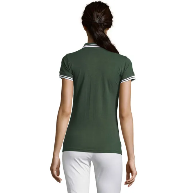 PASADENA damskie polo 200g / Forest Green/White S00578-FE-XXL
