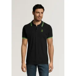 PASADENA męskie polo 200g / Czarny/Limonka S00577-BN-3XL