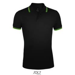 PASADENA męskie polo 200g / Czarny/Limonka S00577-BN-S