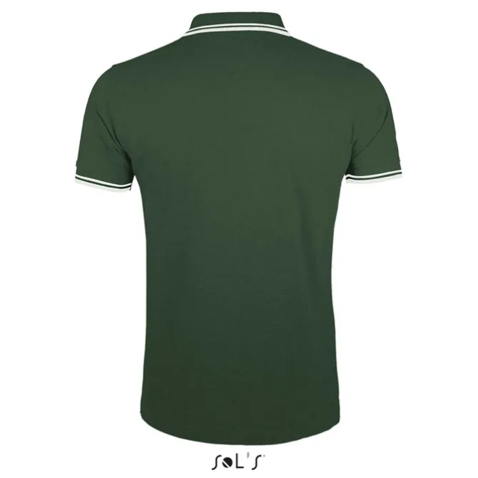 PASADENA męskie polo 200g / Forest Green/White S00577-FE-S