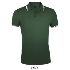 PASADENA męskie polo 200g / Forest Green/White S00577-FE-S