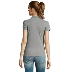 PASSION Damskie POLO 170g / Grey melange S11338-GY-L