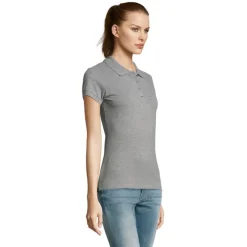 PASSION Damskie POLO 170g / Grey melange S11338-GY-L