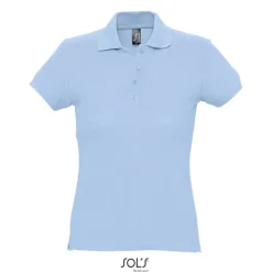 PASSION Damskie POLO 170g / Sky blue S11338-SP-M