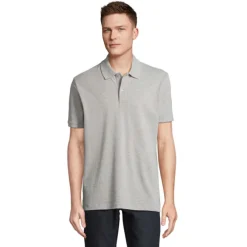 PEGASE Polo Organic 210g / Szary Melanż 2 S04242-GY-3XL