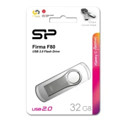 Pendrive F80, 64GB 2.0 Silicon Power / Szary EG813007 16GB