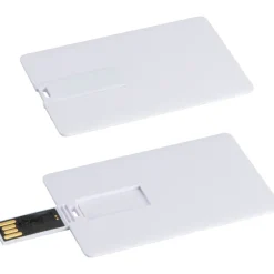 Pendrive plastikowy karta 8GB 2.0 SLOUGH / Biały 033606