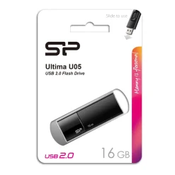Pendrive Ultima U05, 8GB 2.0 Silicon Power / Czarny EG814403 16GB