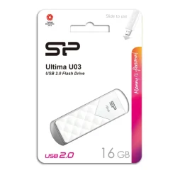 Pendrive Ultima U03, 64GB 2.0 Silicon Power / Biały EG 812406 16GB