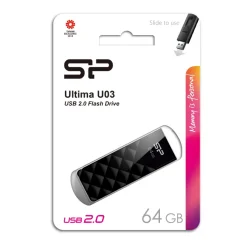 Pendrive Ultima U03, 64GB 2.0 Silicon Power / Czarny EG 812403 64GB