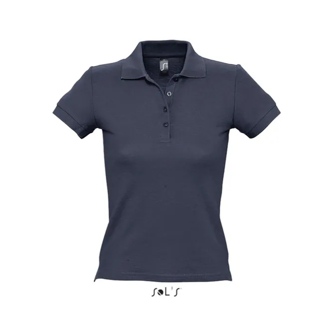PEOPLE Damskie POLO 210g / Granatowy S11310-NY-S