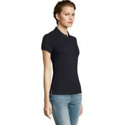 PEOPLE Damskie POLO 210g / Granatowy S11310-NY-L