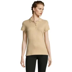 PEOPLE Damskie POLO 210g / Sand S11310-SA-L