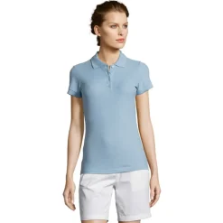 PEOPLE Damskie POLO 210g / Sky Blue Pique S11310-SP-S