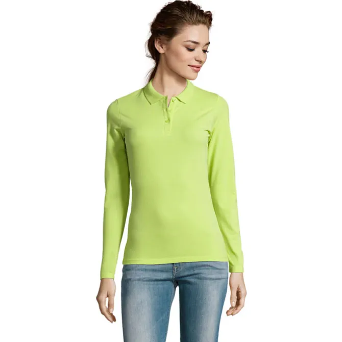 PERFECT Damskie LSL POLO180 / Apple Green S02083-AG-L
