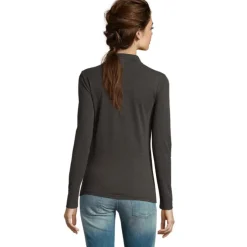 PERFECT Damskie LSL POLO180 / Charcoal Melange S02083-CE-3XL