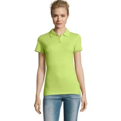 PERFECT Damskie POLO 180g / Apple Green S11347-AG-L