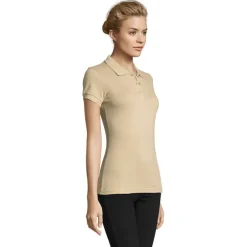 PERFECT Damskie POLO 180g / Sand S11347-SA-XXL