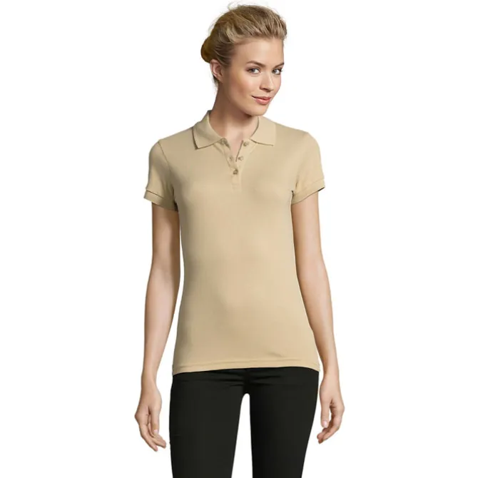 PERFECT Damskie POLO 180g / Sand S11347-SA-XXL