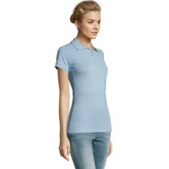 PERFECT Damskie POLO 180g / Sky Blue Pique S11347-SP-M