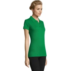 PERFECT Damskie POLO 180g / Zielony S11347-KG-XXL