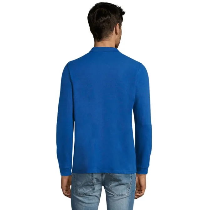 PERFECT MEN LSL POLO 180g / Niebieski S02087-RB-4XL