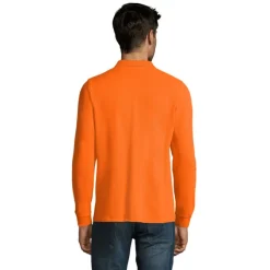 PERFECT MEN LSL POLO 180g / Pomarańczowy S02087-OR-XXL