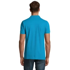 PERFECT Męskie POLO 180g / Aqua S11346-AQ-L