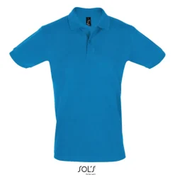 PERFECT Męskie POLO 180g / Aqua S11346-AQ-M