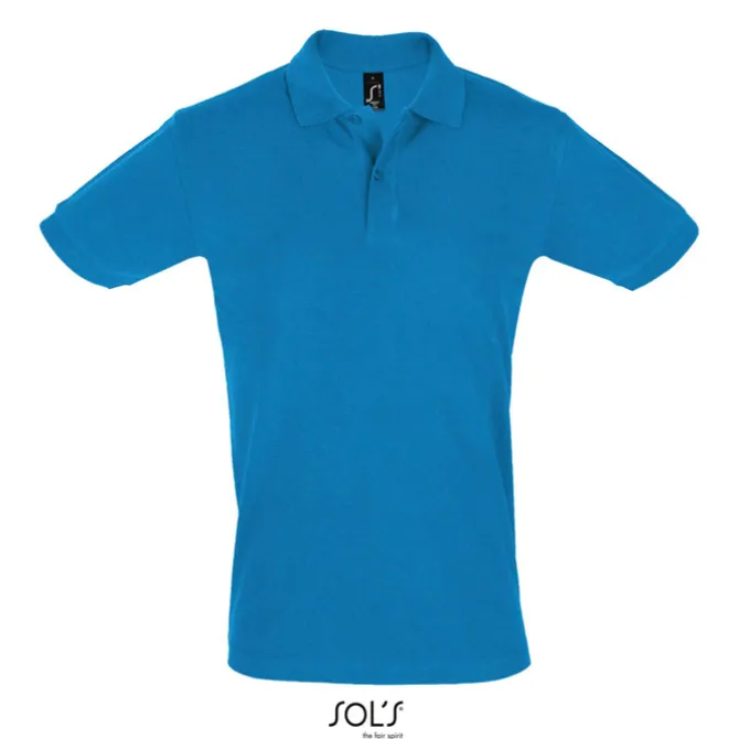 PERFECT Męskie POLO 180g / Aqua S11346-AQ-XXL