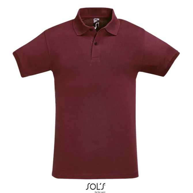 PERFECT Męskie POLO 180g / Burgundy S11346-BG-XL