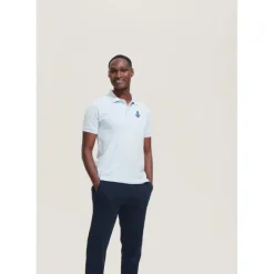 PERFECT Męskie POLO 180g / Charcoal melange S11346-CE-M